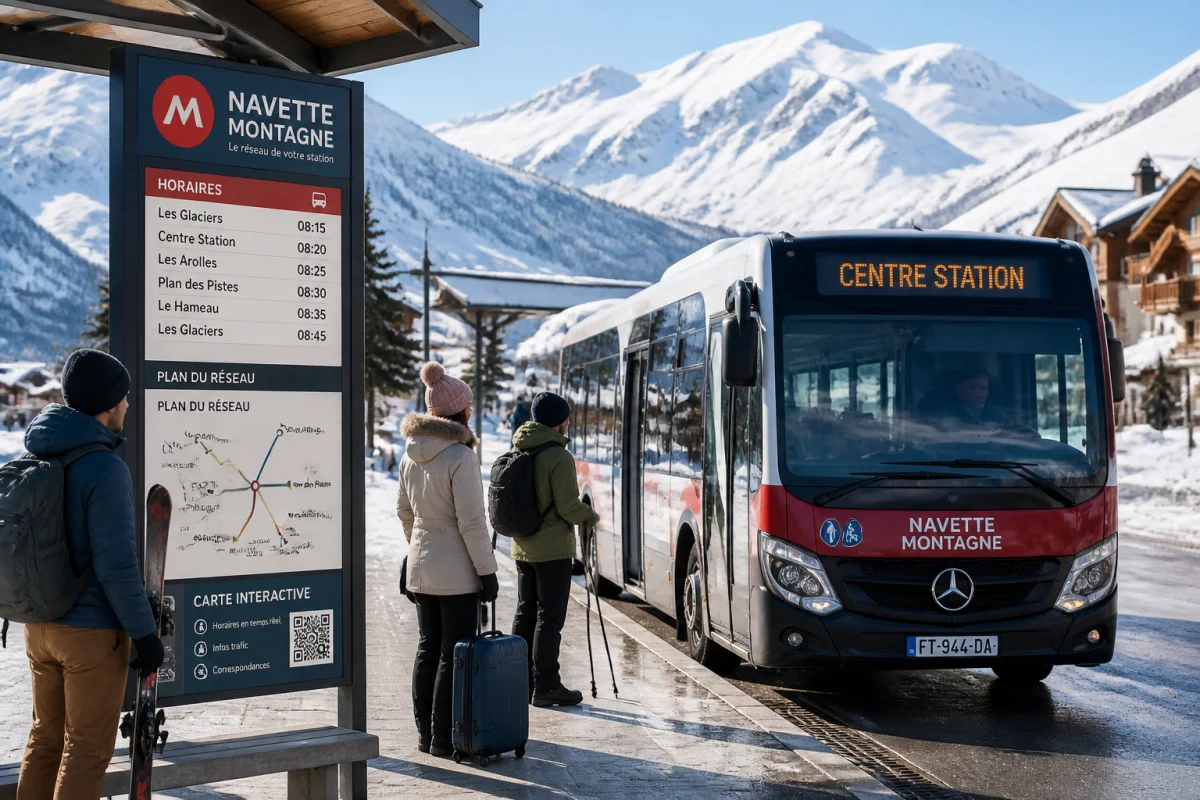 horaire navette courchevel
