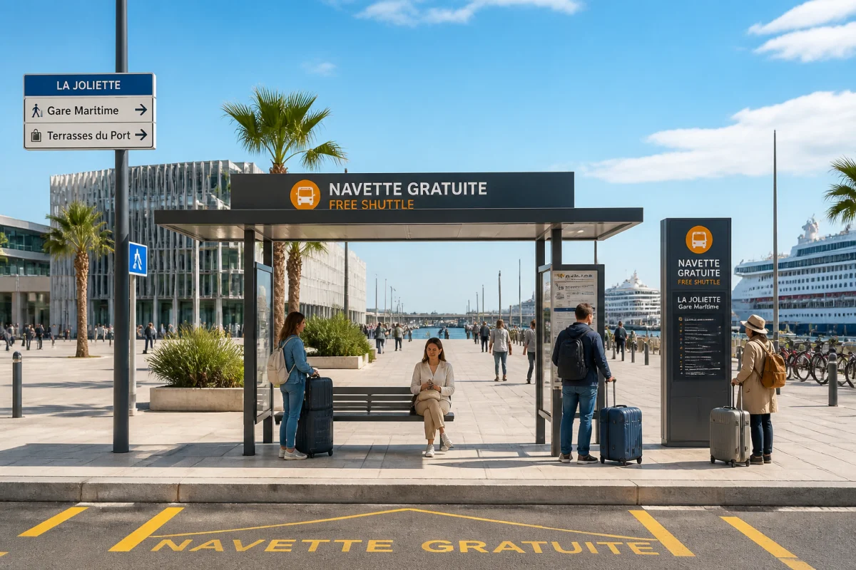navette gratuite port de croisière marseille