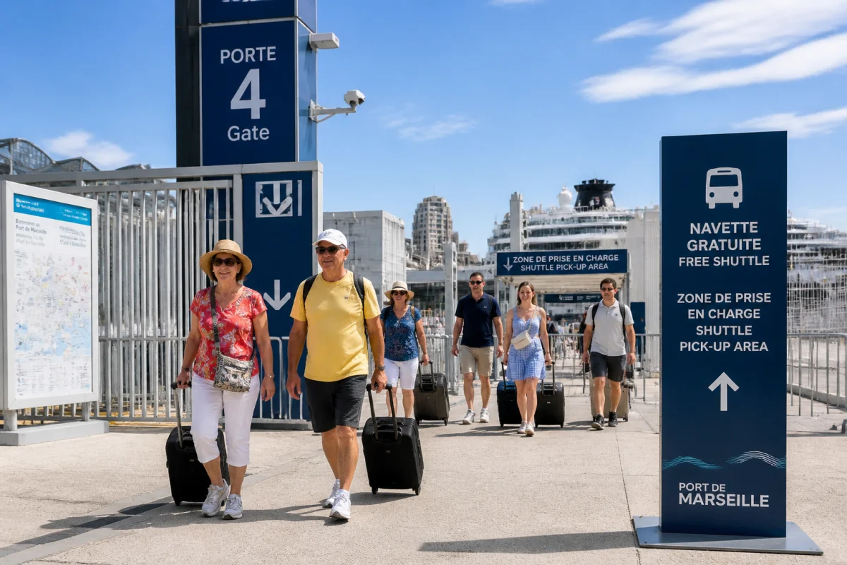 navette gratuite port de croisière marseille