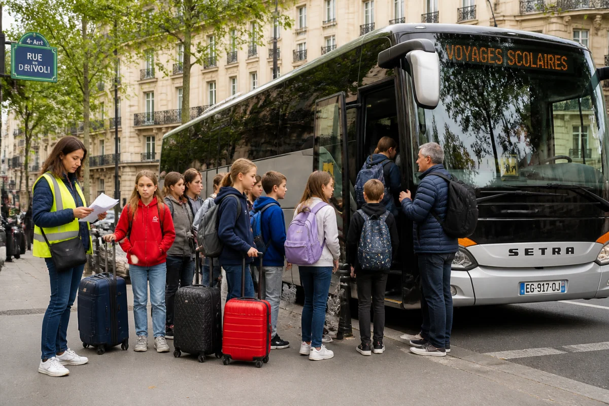 Réussir un voyage scolaire en autocar