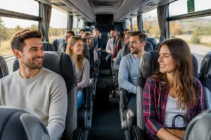 Transport de groupe en autocar pour organiser un trajet serein