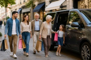 Transports de groupe pour visite de boutique